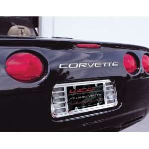  Corvette License Plate Frame Billet Chrome  1997 2004 C5 & Z06 