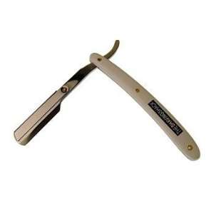 Shaving Shack Shavette / Straight Razor With 5 Renewable Blades (White 