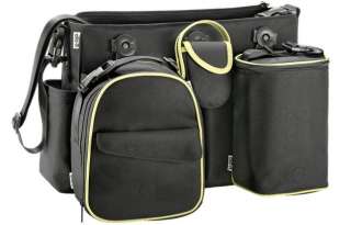 NEW CLIC IT Black Baby Smart Diaper Bag System+Extras  