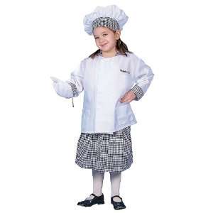  Quality Deluxe Chef   Girl with Skirt Dress Up Set 
