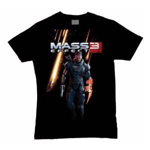    Video Game Shirts   Mass Effect 3 T Shirt Keyart (M) Toys & Games