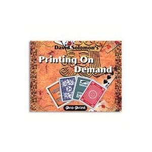  Printing On Demand David Solomon