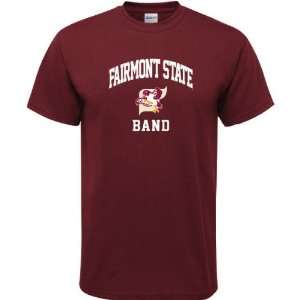  Fairmont State Fighting Falcons Maroon Band Arch T Shirt 