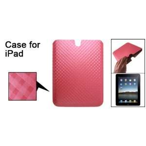  Gino Salmon Pink Grid Pattern Verticle Case Sleeve for 