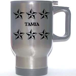  Personal Name Gift   TAMIA Stainless Steel Mug (black 