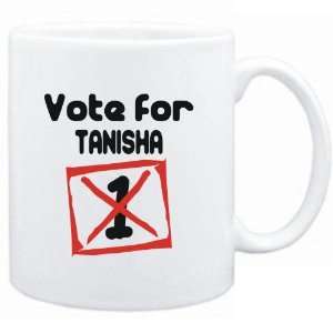  Mug White  Vote for Tanisha  Female Names Sports 