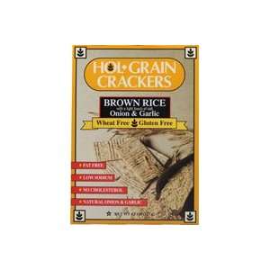  Holgrain Crackers Brown Rice Onion and Garlic    4.5 oz 