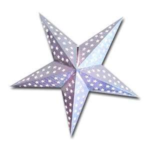   Star Lights   Silver Hologram Paper Star Lamp/Lantern 