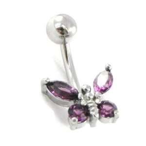  Body piercing Papillon purple. Jewelry