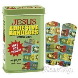 Jesus Bandaids   (15 bandaids per box) (Size 1 x 3 each bandage)