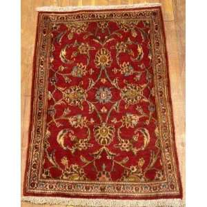    2x3 Hand Knotted Kashan Persian Rug   30x20