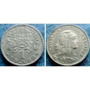  Very Fine Portugese 1929 Escudo    RARE 