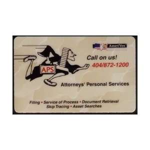  Collectible Phone Card Attorneys Personal Services (APS 
