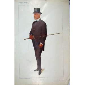  1909 Vanity Fair Cartoon Colonel Shuttleworth Spy