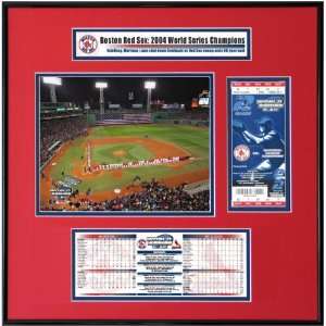   World Series Ticket Frame   Boston Red Sox   Game 1 Opening Ceremony