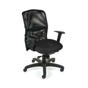  Black no Arms OFM AirFlo Computer Office Chair Mesh Back 