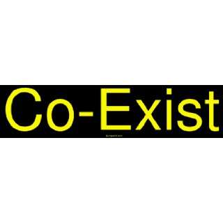  Co Exist MINIATURE Sticker Automotive