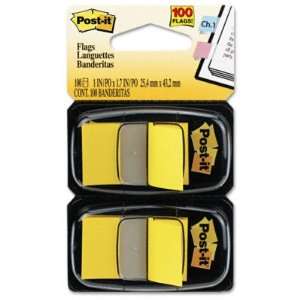  Post it Standard Tape Flags   Yellow, 100 Flags per 