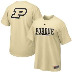  Nikes Purdue Boilermakers Gold Practice T shirt Sports 