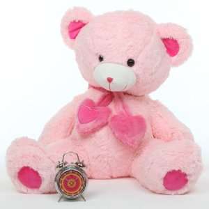    Candy Hugs Lovable Stuffed Pink Heart Teddy Bear 36in Toys & Games