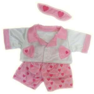  Love Heart Pjs Teddy Bear Clothes Outfit Fit 14   18 