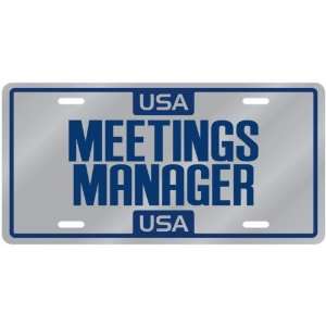  New  Usa Meetings Manager  License Plate Occupations 
