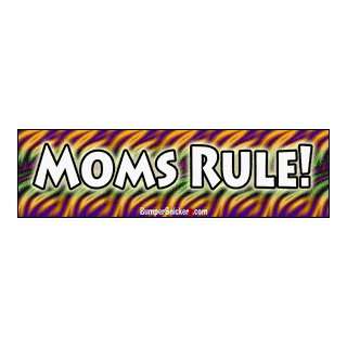  Moms Rule   Refrigerator Magnets 7x2 in Automotive