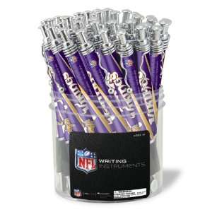   Vikings Ballpoint Jazz Pen Canister of 48 Pens   NFL (12010 QUP