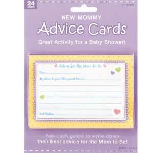  New Mommy Advice Cards (24 count) 