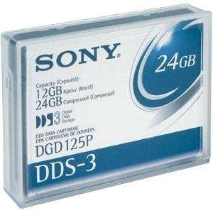   SONY DGD125PWW DAT 12/24GB DDS 3 125M 4MM DATA CARTRIDGE Electronics