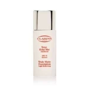  Clarins Truly Matte Foundation Light Reflecting SPF 15 Oil 
