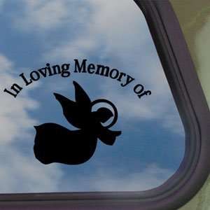  In Loving Memory Angel Black Decal Truck Window Sticker 
