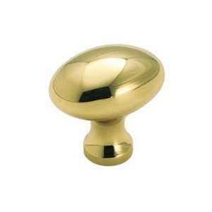  Amerock 1442 3 Polished Brass Oval Knobs