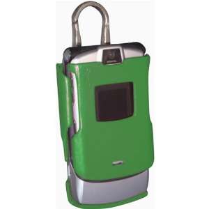YORS Yors Fashion Solid Green Molded Case For Motorola RAZR
