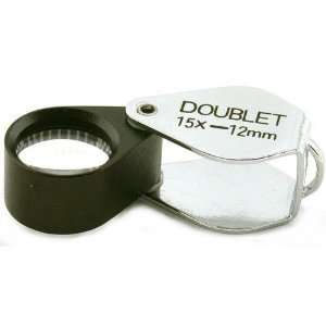  15X Eye Doublet Loupe Jewelers Magnifier Opti Tool Arts 