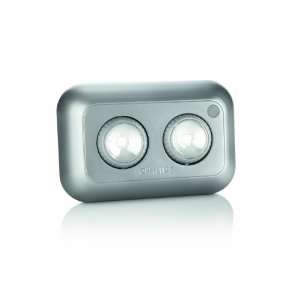   Silver Motion Sensor SpotOn Twin LED Light