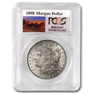  1898 Brilliant Uncirculated PCGS Stage Coach Silver Dollars 