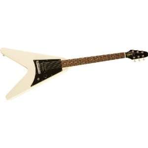  Gibson Flying V Melody Maker Electric Guitar, Satin White 