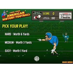  American History Football 1900 1950 Game on CD Office 