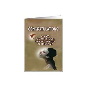  breaking up_congratulations/woman Card Health & Personal 