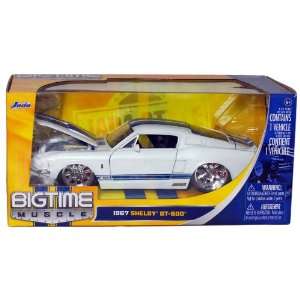  1967 Shelby GT 500 1/24 Scale (White with Blue Racing 