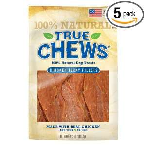 True Chews Lils Chicken Jerky Bites Original, 4 Ounce (Pack of 5 