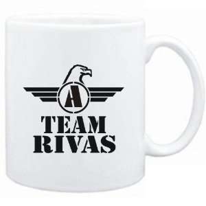  Mug White  Team Rivas   Falcon Initial  Last Names 