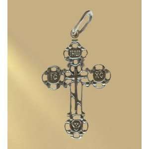  Sterling Silver Cros, Orthodox Cross 