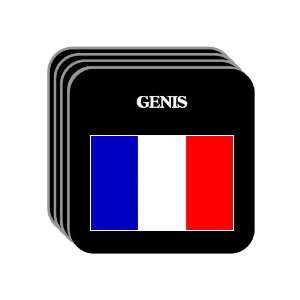  France   GENIS Set of 4 Mini Mousepad Coasters 
