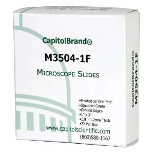 CapitolBrand M3504 1F Borosilicate Glass Standard Grade Microscope 