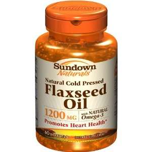    Sundown Flaxseed Oil, 1200 mg, 60 Softgels