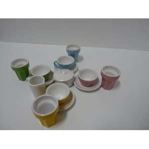    Duktig Teacup Set (Pink, Blue, Green, and Yellow) 