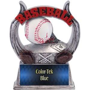 Hasty Awards 6 Custom Baseball Ultimate Resin Trophy BLUE COLOR TEK 