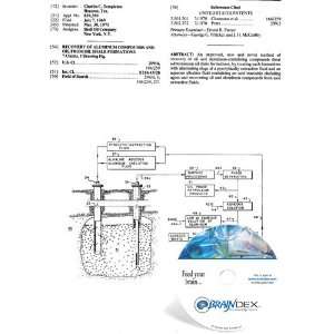   ALUMINUM COMPOUNDS AND OIL FROM OIL SHALE FORMATIONS 